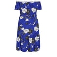 thumbnail image 3 of City Chic Women's Plus Size La Fleur Dress - Blue, 3 of 4