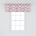 thumbnail image 2 of Ambesonne Colorful Window Valance, Dotted Brushstroke Pattern, 54" X 18", Violet Pale Rust and White, 2 of 3