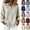 Beige #62, variant on Linen Shirts for Women V Neck Lightweight Flowy Tops Long Sleeve Plaid Button Down 2026 Soft Shirt Fall Business Clothes Light Blue L