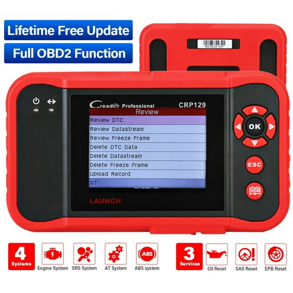 Launch CRP129 OBD2 Scanner Scan Tool ENG/AT/ABS/SRS EPB SAS OIL Service Light Resets Code Reader
