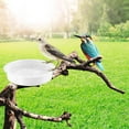 thumbnail image 2 of 3 Pcs Bird Water Bowl, Replacement Transparent Bird Feeder bird bath Animal Lovers Garden Decoration Hanger Wildlife Bird Feeders,Plastic Bird Feeders Water Bowls for Indoor and Outdoor(Only Tray), 2 of 8