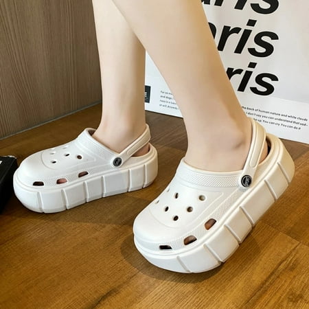 

Summer Sandals Women Slippers Wedges Sandals Outdoor Clogs Thick Street Beach Slippers Flip Flops Garden Shoes