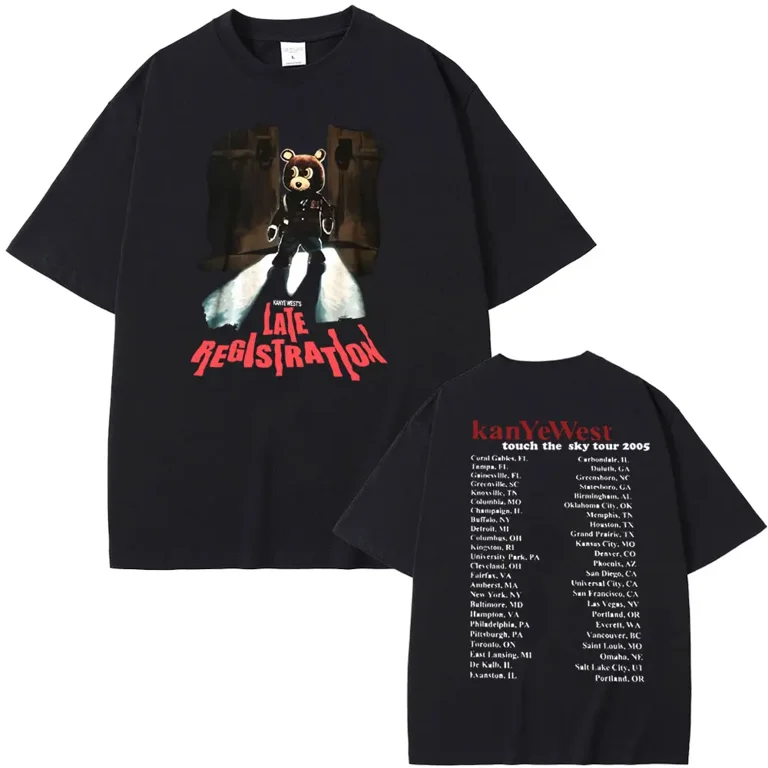 AnQingLueLv The College Dropout Graphics Tshirt Men Women's Hip