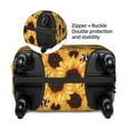 thumbnail image 4 of Daiia Artistic Zebra Print Sunflower Luggage Cover, Thickened Washable Travel Luggage Covers, Elastic Unique Baggage Covers for 18-20 inch Luggage-Large, 4 of 9