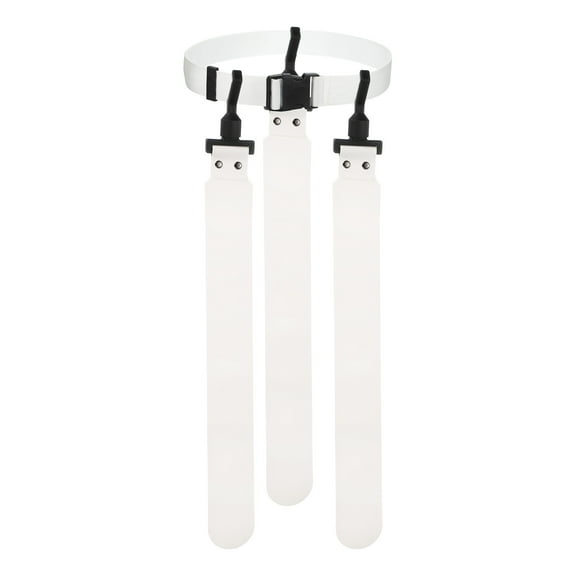 Uxcell Flag Football Set, Adjustable Flag Football Belt with 1 Belt and 3 Flags Easy Tear Away for Men Women Players Training Competition (White)