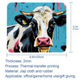 thumbnail image 5 of Cattle Square Desk Mat, 8.3x9.8 Inch, Non-Slip Rubber Bottom, Printed, Suitable for Office and Gaming - Gaming Mousepad and Mouse Pad, 5 of 6