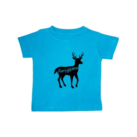 

Inktastic Pennsylvania Black Deer Silhouette Gift Baby Boy or Baby Girl T-Shirt