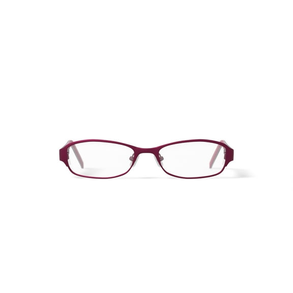 Walmart Youth FM13060 Rectangular Prescription Eyeglasses with Case, Matte Red