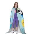 thumbnail image 4 of Honeii French Bulldog Dog in a Bathtub Print Poncho Cape, Cloak Coat, Snuggly Hooded Wearable Blanket, Hooded Cape For Teenagers,Halloween Costumes-Small, 4 of 7