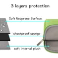 thumbnail image 3 of MOSISO Laptop Sleeve Compatible with MacBook Air/Pro Retina, 13-13.3 inch Notebook, Compatible with MacBook Pro 14 inch 2021 2022 M1 Pro/M1 Max A2442, Neoprene Bag with Small Case, Greenery 13.3-inch Greenery, 3 of 6
