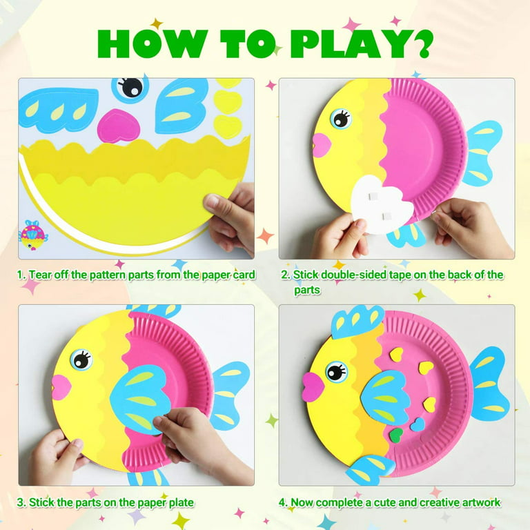 WethCorp DIY Gifts for Kids: Animal Paper Plate Arts Gift for Girls Age 3-5  Art and Crafts Kits Toys for Boys Ages 3-5 Year Old DIY Toys for Preschool