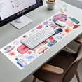 thumbnail image 5 of Large Mouse Pad, 31.5x11.8inch Desk Mat, Anti-Slip Big Mouse Pad with Stitched Edges for Computer(Watercolor Stickers), 5 of 6