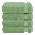 thumbnail image 5 of Cotton Paradise 100% Cotton Turkish 4 Piece Hand Towel Set, Soft Absorbent Face Towels Clearance Set, Sage Green, 5 of 6