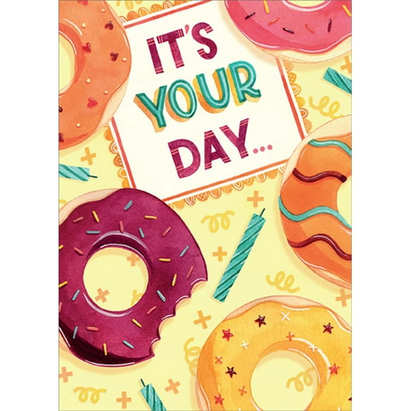 RSVP Donuts and Candles : It's Your Day Funny / Humorous Birthday Card