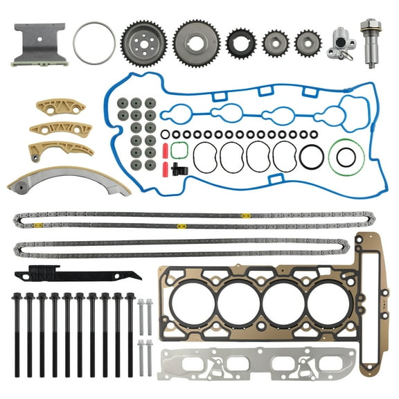 Timing Chain Kit Head Gasket Bolt Set For CHEVROLET HHR 2.0L EQUINOX 2.4L COBALT