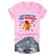 thumbnail image 3 of Blusas de Manga Corta para las Mujeres Divertido Impreso Cuello Redondo Tee, Vintage Humor Gráfico Blusas de Primavera para las Mujeres, 3 of 4