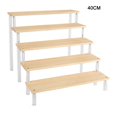 thumbnail image 3 of AFQH 1-5 Layers Wooden Ladder Rack Acrylic Multi-layer Ladder Display Rack, 3 of 8