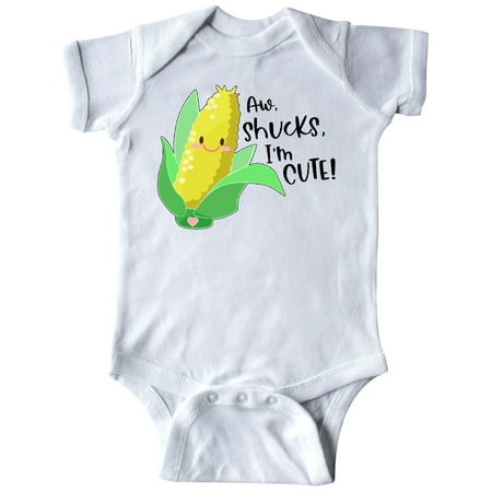 

Inktastic Aw Shucks I m Cute! Corn Humor Gift Baby Boy or Baby Girl Bodysuit