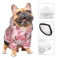 thumbnail image 3 of Honeii Summer Flamingo Print Small Dog Hoodies Pet Hooded Sweatshirts Fall Winter Puppy Cat Sweaters Warm Clothes for Small Dogs Outfits Costume-X-Small, 3 of 7