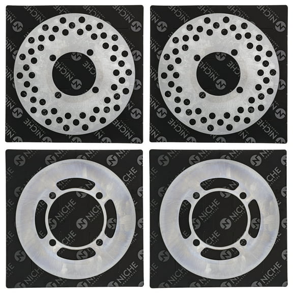 Niche Front Rear Brake Rotor Kit for Yamaha 5B4-F582T-00-00 5B4-F5831-00-00 UTV MK1006558