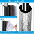 thumbnail image 4 of 8 Pcs Pipe Insulation Foam Tube for 3/4'' Pipes,Happon Pre Slit Duct Wrap with Aluminum Foil,Self Adhesive Foam Pipe for Outdoor Winter Cold Hot Water Pipe Winterizing Heat Preservation, 4 of 7