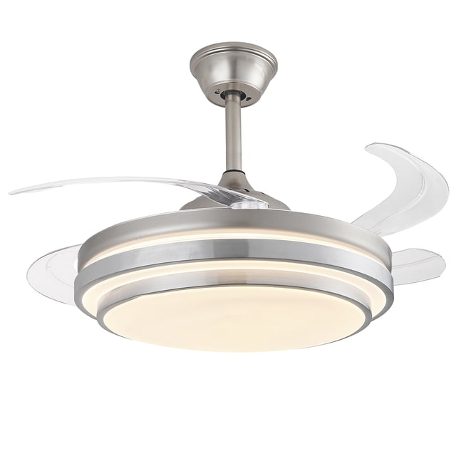 Lampara Ventilador de Techo LED Genova FG Luxica Lighting Cromo