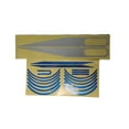 thumbnail image 2 of Body Decorative Sticker Kit Removable is a Waterproof Scooter Reflective Decal Replacement for M365/PRO/1S Blue, 2 of 9
