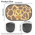thumbnail image 7 of Yuyamidu Giraffe Print Car Side Window Sunshade Cute Auto Vehicle Sunshades 2 Pcs Car Rear Window Sun Visor Protector Block UV Rays Sun Protection Window Covers, 7 of 7