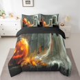 thumbnail image 2 of Manfei Ghost Pumpkin Bedding Sets Twin Size,Happy Halloween Comforter Sets with Sheets,Festival Theme Bed in a Bag Twin size,Microfiber Teenager Bedroom Decor,Reversible,7-Piece, 2 of 6