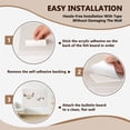 thumbnail image 4 of DOLLAR BOSS Felt Bulletin Board 48" x 36", Foldable Felt Notice Pin Board for Wall, 4' x 3' Decorative Photo Board DIY Vision Board with Self-Adhesive Tape for Office School Home with 20 Pushpins, 4 of 7