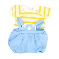 thumbnail image 3 of Ropa de muñeca de vinilo, tus propias muñecas, imaginación, bricolaje para niñas pequeñas, ropa de muñeca para niña con manos en Outifit para muñeca rayas amarillas, 3 of 7