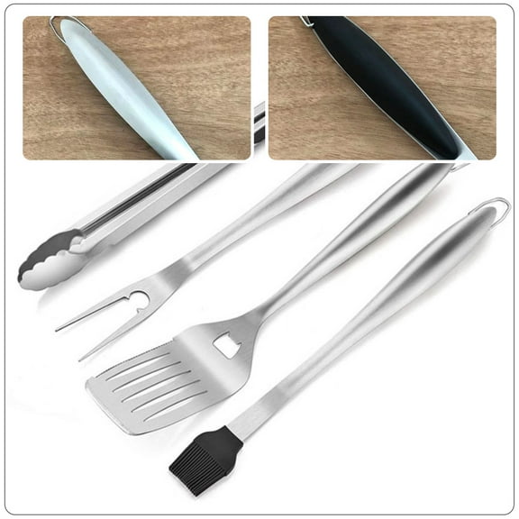 GOOHOCHY 1 Set Portable Tongs and Professional Spatula Barbecue Tool for Convenient Outdoor Cooking