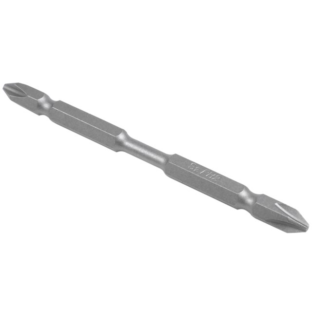 10Pcs S2 Screwdriver Bits Set 100mm Phillips Strong Magnet Driver Steel Double Head Hex Shank with Magnetizer Ring