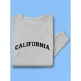 thumbnail image 3 of California Text. Men Sweatshirt, Male Large, 3 of 4