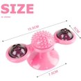 thumbnail image 2 of Windmill Cat Toy, Turntable, Cat Toy, Suction Cup, Rotating Interactive Toy, Cat Hair Brush, Turntable, Massage, Scratch, Tickle Toy., 2 of 5