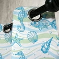 thumbnail image 3 of Ambesonne Nautical Grommet Curtain, Ocean Shell Starfish, 50" x 96", Mint Blue, 3 of 6