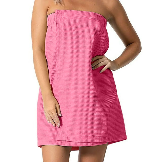 Velcro Beach Towels With Quick Drying And Strong Water Absorption Properties Ladies Bath Towel, Waffle-Spa Body Wrap