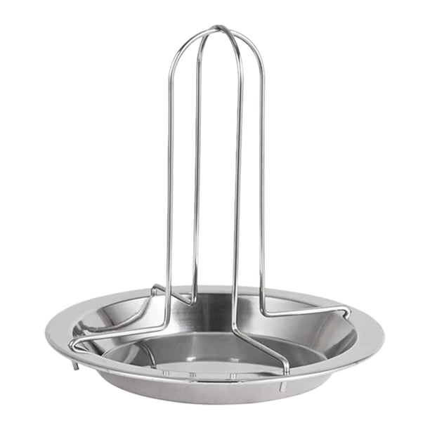 Parrilla para Asar Pollos, Bandejas para Hornear, Parrilla Antiadherente para Barbacoa, Soporte para Bandeja con Recipiente, Accesorios para Barbacoa, Herramientas