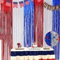 thumbnail image 7 of JoyMoreHome Red White and Blue Curtains, 4th of July Decorations,Party Streamers Backdrop for Patriotic, Memorial Day, Independence Day Party Decorations, 7 of 7