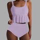 thumbnail image 1 of Traje de baño vintage estampado para mujer, traje de baño conservador, traje de baño de bikini con falda de playa estampada para mujer, traje de baño de nailon para mujer, 1 of 4