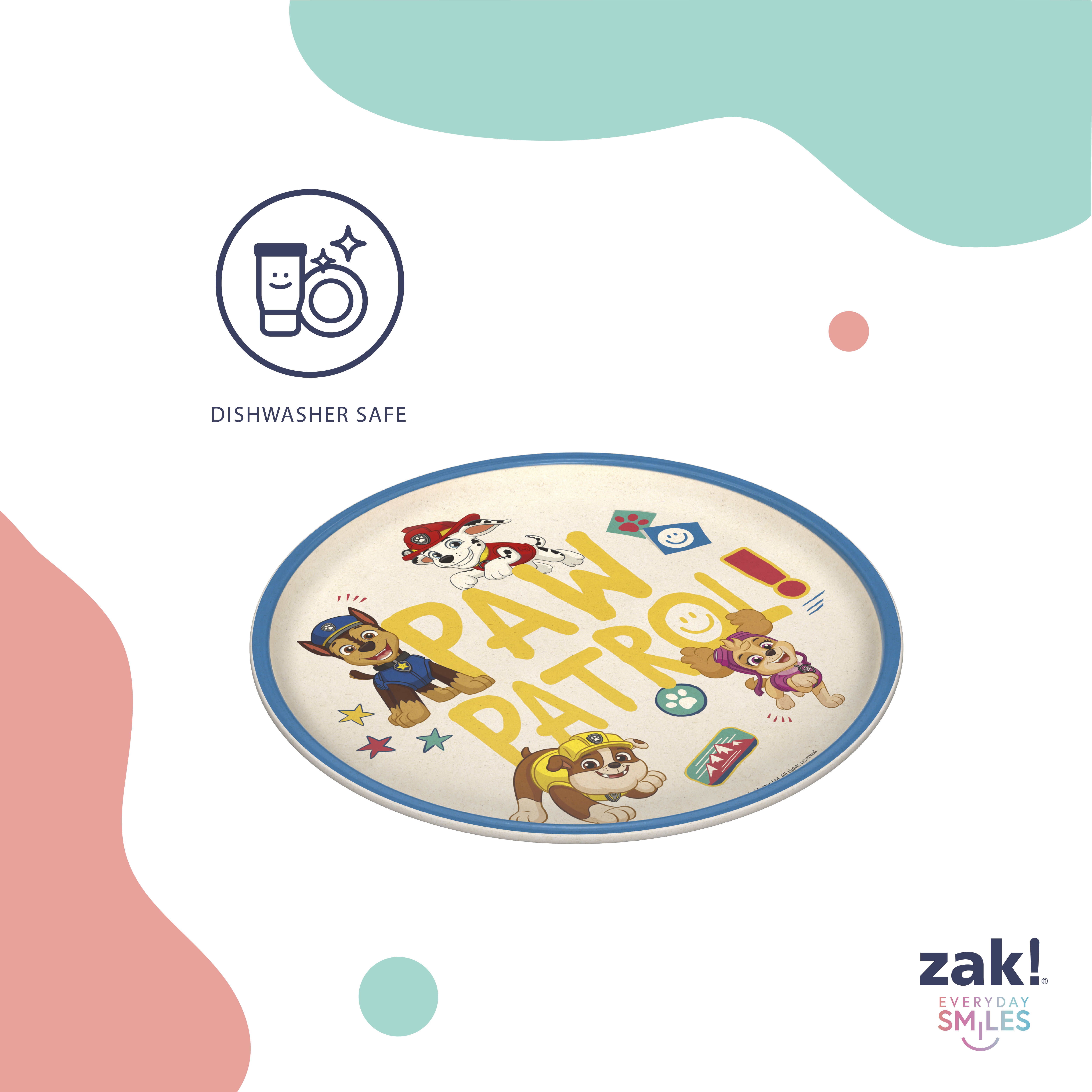 Zak Designs Paw Patrol 8" Plate