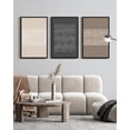 thumbnail image 6 of Drsoum 16x24in3pcs Black Framed Boho Vintage Canvas Print Wall Art Geometric Pattern Abstract Shapes Modern Art, 6 of 9