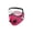 Hot Pink, variant on Cycling Face Mask with Detachable Eye Shield, Breathable Mesh Dust Protection Face Cover with Activated Carbon Filter, Windproof Face Mask for Motorcycle Running Cycling Outdoor Sports,13.8*6.3 in.