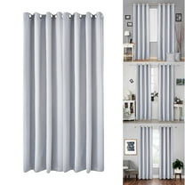 Ctnporpo Curtains Silver Grey Faux Silk Curtains Gray Curtains for Bedroom 34 X 84 Inch Room Darkening Satin Drapes/Curtains Thermal Insulated Window Curtains for Living Room
