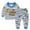 Grey Blue Excavator, variant on BULLPIANO 1-7T Boys Loungewear Sets Kids Baby Pajamas T Shirt Pants Set Toddler PJS Sleepwear Sets