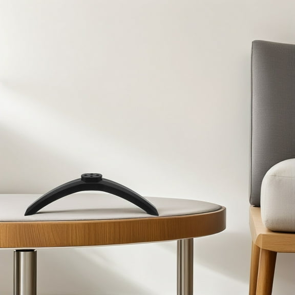 Milisten 1Pair Universal TV Stand Base Black with Adjustable Viewing Angle and Screws