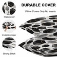 thumbnail image 5 of Outdoor Waterproof Throw Pillow Covers Set of 2 Black Geometric Decorative Pillowcases Lumbar Outdoor Pillows Cushion Case 20x12 Inch Modern Abstract Lines Patio Pillows for Couch Sofa Bed Garden, 5 of 9
