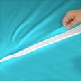thumbnail image 6 of DNG Creations Solid Turquoise-Blue Colour 6 Piece Zipper Sheet Set - Include (1 Fitted Sheet Base, 2 Sheet has Zipper, 1 Flat Sheet And 2 Pillowcase) 800 Threads Count ( King - Size ), 6 of 7