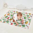 thumbnail image 2 of White Cartoon Dinosaurs Pineapples Pattern Blanket,Comfortable Soft Flannel Throw Blanket,All Season,Warm Lightweight Blankets for Sofa Bed Couch Living Room Chair,30"x40", 2 of 4