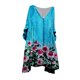thumbnail image 2 of ICHUANYI Clearance Women Fashion Plus Size Vintage Holiday Floral 3/4 Sleeve Vintage Dresses(Blue, L) ICHUANYI WER2023081206116, 2 of 5